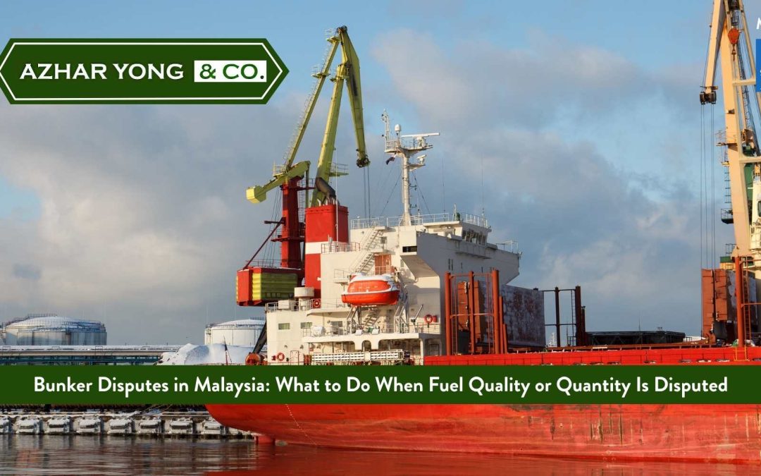 Bunker Disputes in Malaysia: What to Do When Fuel Quality or Quantity Is Disputed
